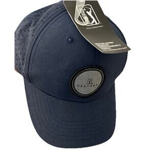 NEW PGA Pro Series Golf Hat Baseball Cap Solid Navy Blue Tour Championships NWT